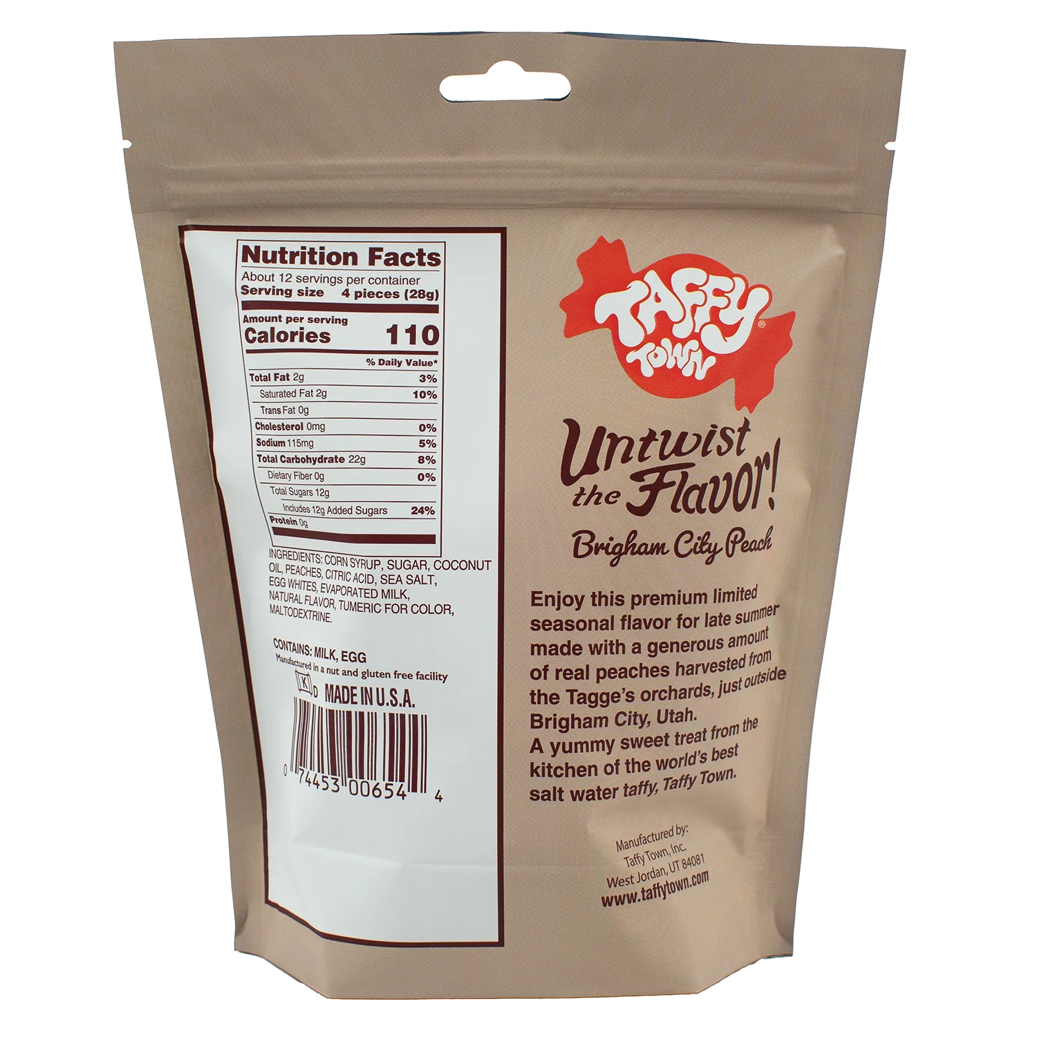 Brigham City Peach Taffy - Image 4