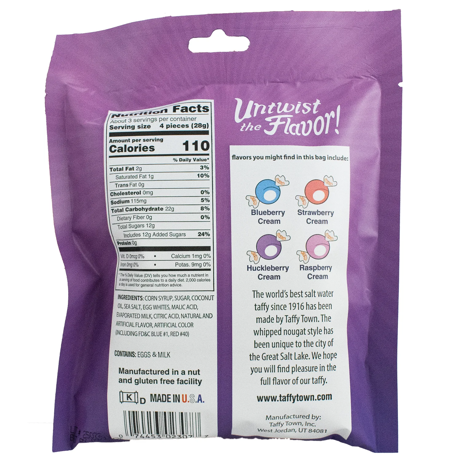 3.5 oz Berries & Creme Taffy Mix - Image 3