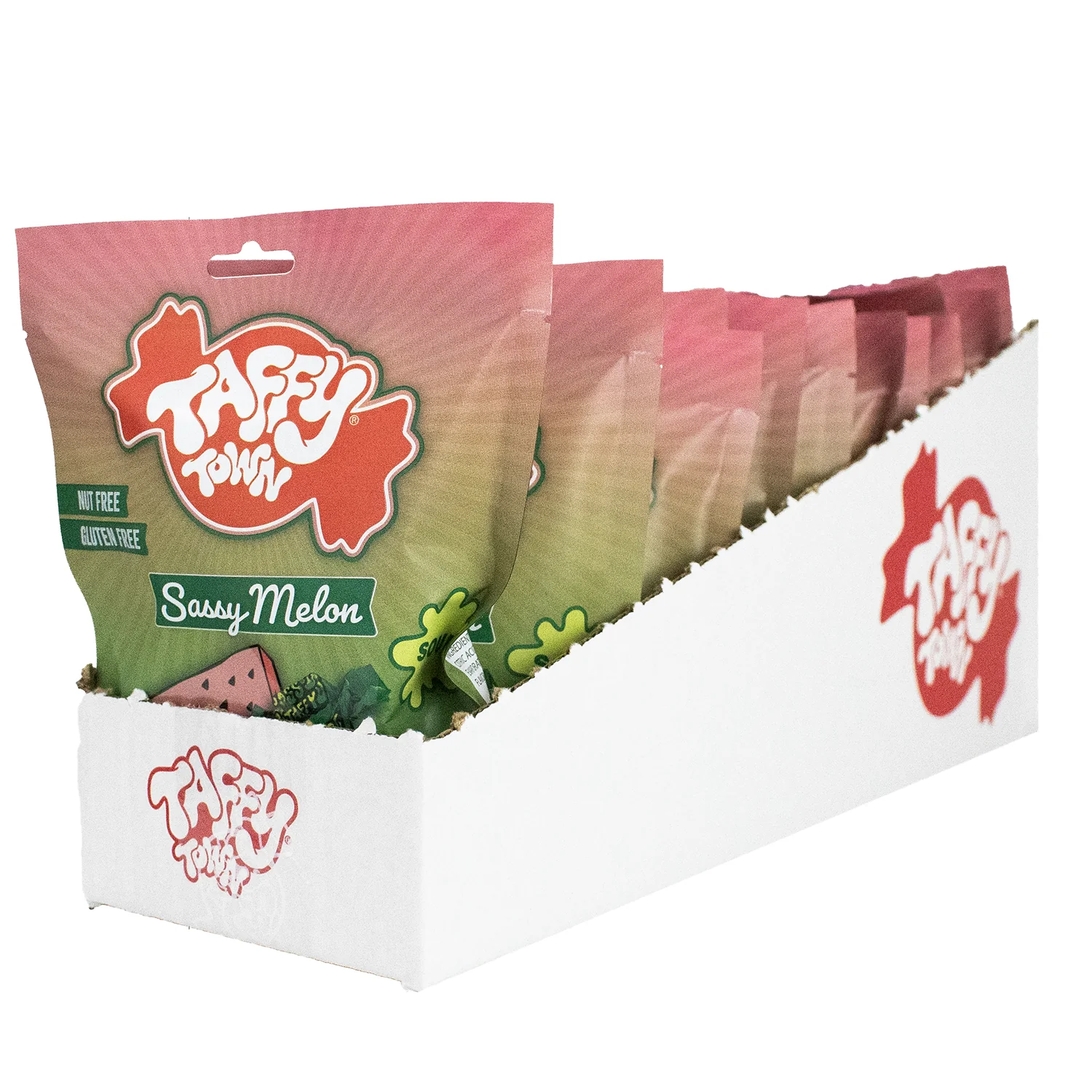3.5 oz. Sassy Sour Watermelon Taffy - Image 4
